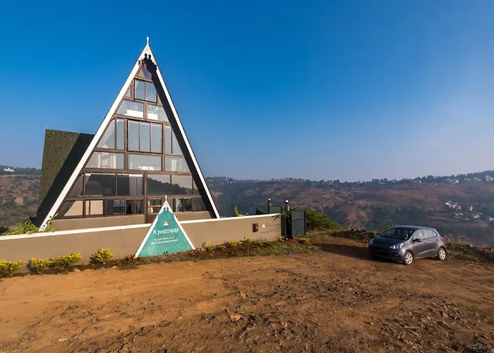 Saffronstays A Vantage, Panchgani - A Pyramid Shaped Unique Luxury Villa With Infinity Valley Views